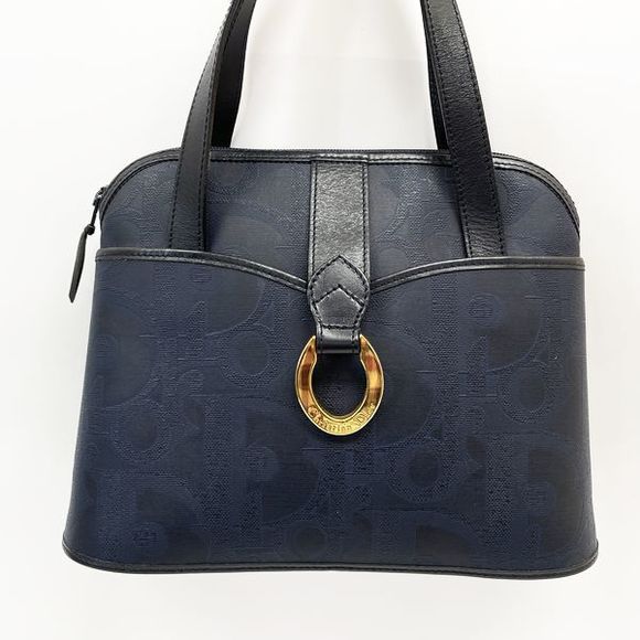 Dior Shoulder Logo  PVC Monogram Leather Christian Bag - Picture 1 of 15